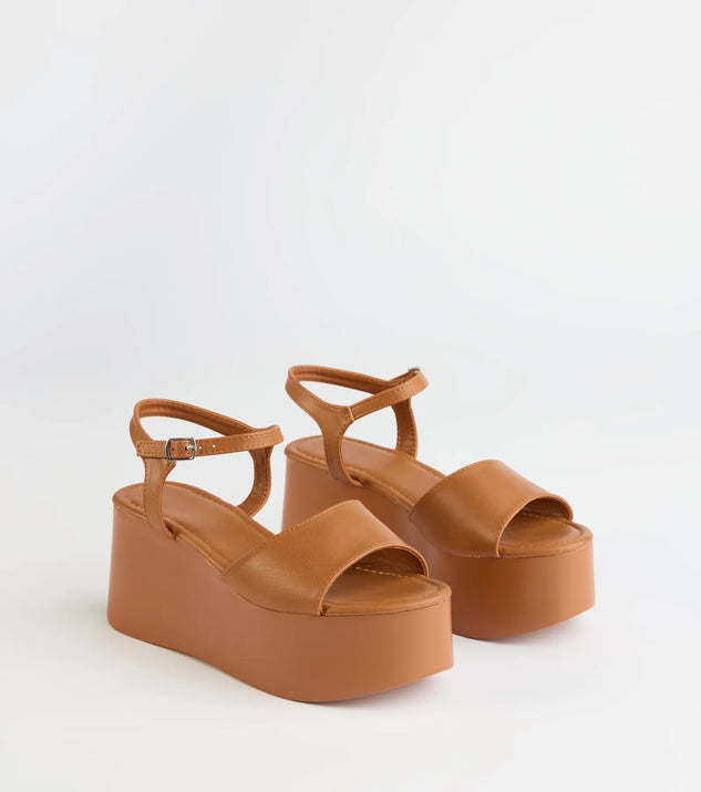 Step into style with the Cool Girl Era Wedge Heels, tan heels made to complete your Windsor look with comfort and glam in mind.