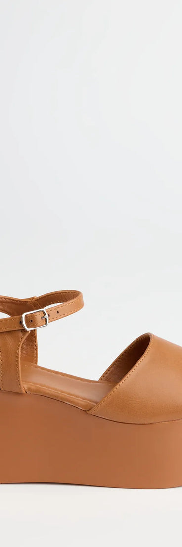 Turn heads in the Cool Girl Era Wedge Heels, tan heels showcasing a fresh trend or stylish detail made to elevate your full Windsor fit.