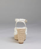 Sunny Day Plans Bow Espadrille Wedges