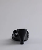 Turn heads in the Playing It Cute Strappy Buckle Wedge Heels, black heels showcasing a fresh trend or stylish detail made to elevate your full Windsor fit.