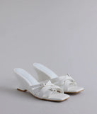 Step into style with the Playing It Cute Strappy Buckle Wedge Heels, white heels made to complete your Windsor look with comfort and glam in mind.
