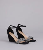 Pretty Little Sparkle Rhinestone Wedge Heels