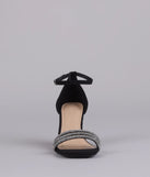 Pretty Little Sparkle Rhinestone Wedge Heels