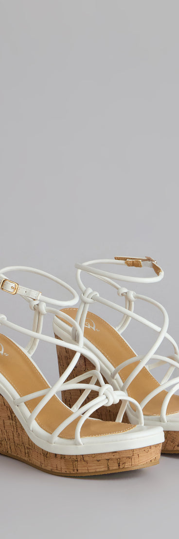 Sunny Days Strappy Platform Wedges