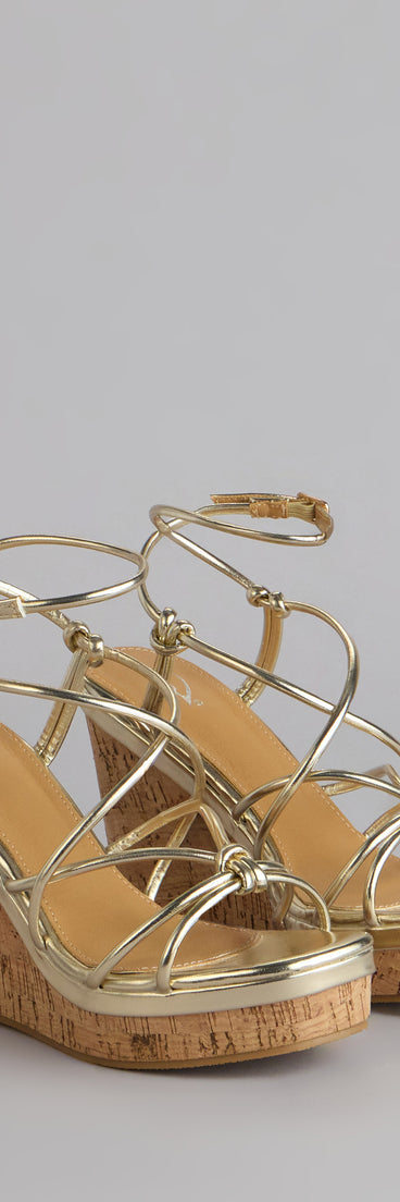 Sunny Days Strappy Platform Wedges