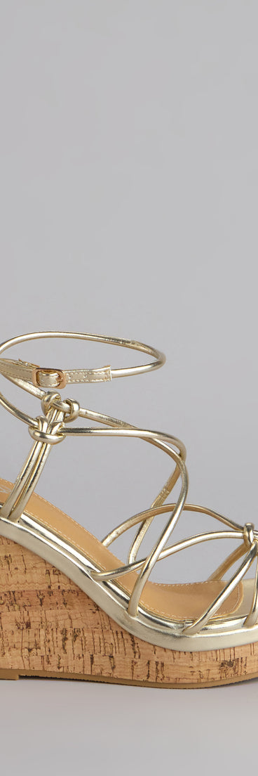 Sunny Days Strappy Platform Wedges
