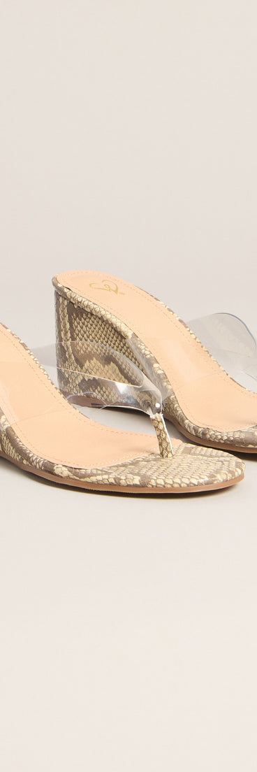 Statement Step Snake Wedges