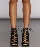 Laced In Style Wedge Heels