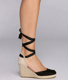 Lovely Lace Up Espadrilles