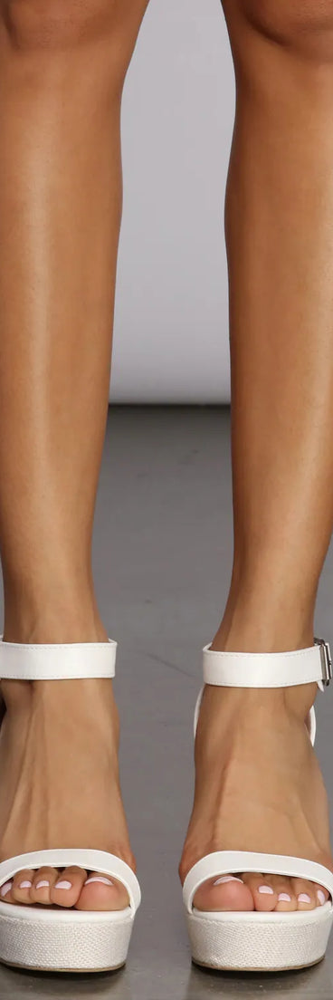 Buckle Up Wedge Heels