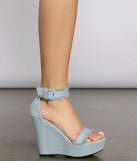 Denim Diva Platform Wedges