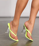 Look At Her Lucite Wedges
