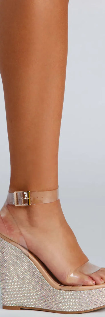Sparks Fly Rhinestone Wedges