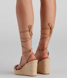 Spring Things Lace-Up Espadrille Wedges
