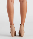 Bold Ambition Nubuck Strap Wedges