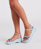 Naturally Cute Strappy Platform Wedges