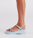 Naturally Cute Strappy Platform Wedges