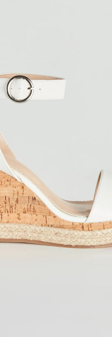 Ready For Brunch Cork Espadrille Wedges