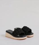 A Perfect Day Puff Espadrille Wedge Sandals