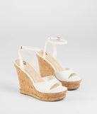 New Heights Cork Platform Wedges