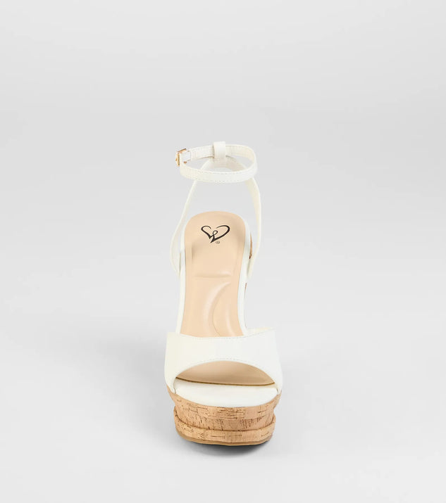 New Heights Cork Platform Wedges