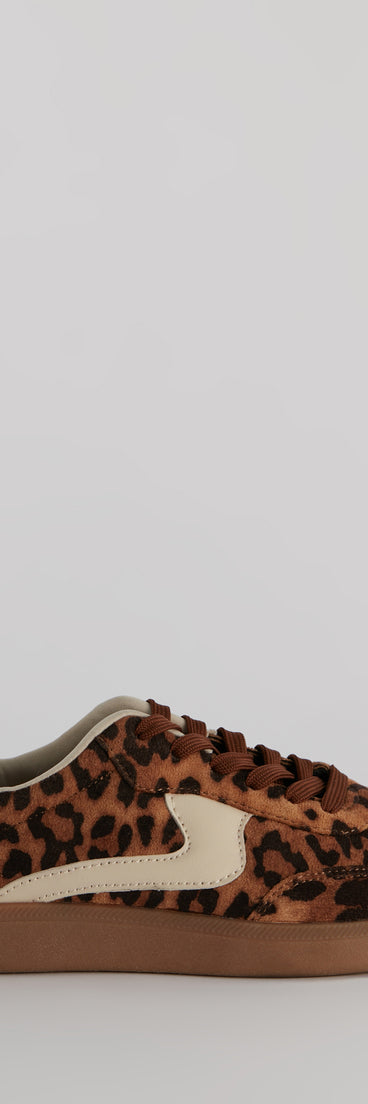 This piece brings trend-right energy to the Wild Stride Suede Leopard Sneakers, perfect for fall outfits that stand out.