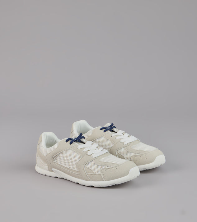 Street Ease Mesh Trim Sneakers