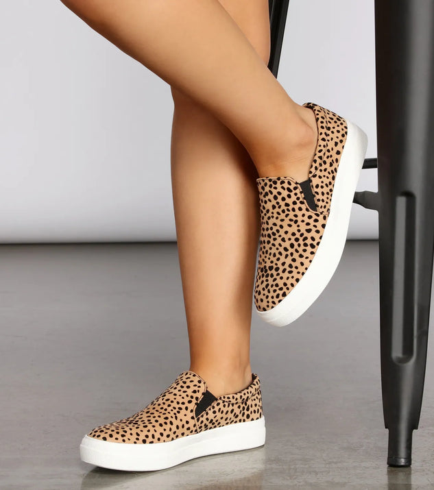 Keep It Casual Leopard Slip On Sneakers Windsor