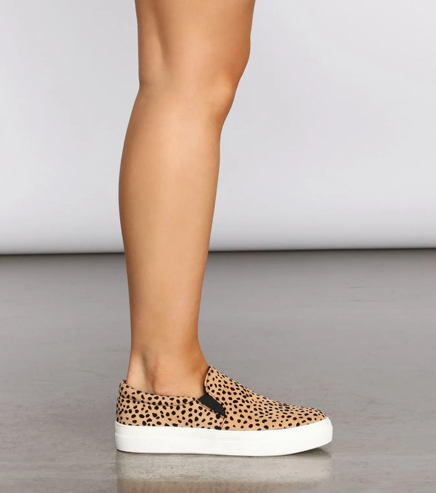 Keep It Casual Leopard Slip On Sneakers Windsor
