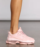 In The Clear Two Tone Chunky Sneakers