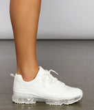Casual Vibes Faux Leather Jelly Sneakers