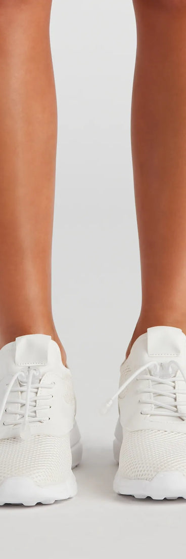 Casual Cool-Girl Vibes Knit Sneakers