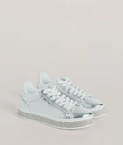 
Upgrade your style game for 2025 with the Playful Shimmer Rhinestone Trim Platform Sneakers in silver, perfect for any fashion-forward wardrobe.