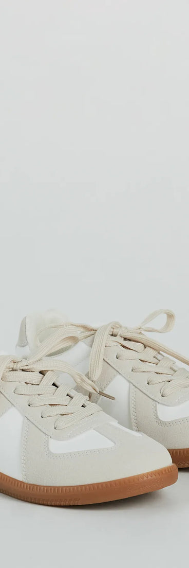 Casual Stand Out Faux Leather Suede Sneakers