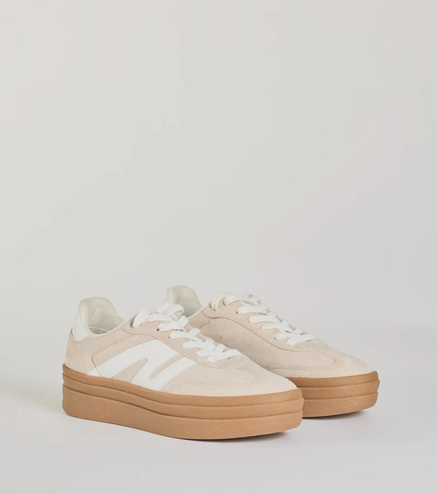 
Upgrade your style game for 2025 with the Instant Fave Faux Suede Platform Sneakers in beige, perfect for any fashion-forward wardrobe.