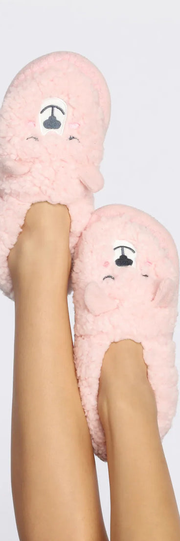 Cozy Bear Sherpa Sock Slippers