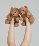 Adorable Teddy Bear Plush Slippers