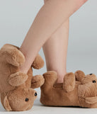 Adorable Teddy Bear Plush Slippers