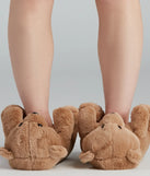 Adorable Teddy Bear Plush Slippers