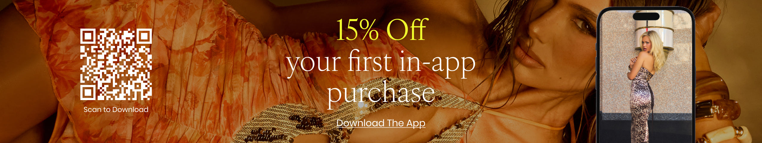 Get 15% off your first in-app purchase and download the Windsor app and shop print dresses, going out tops, capris, and accessories.