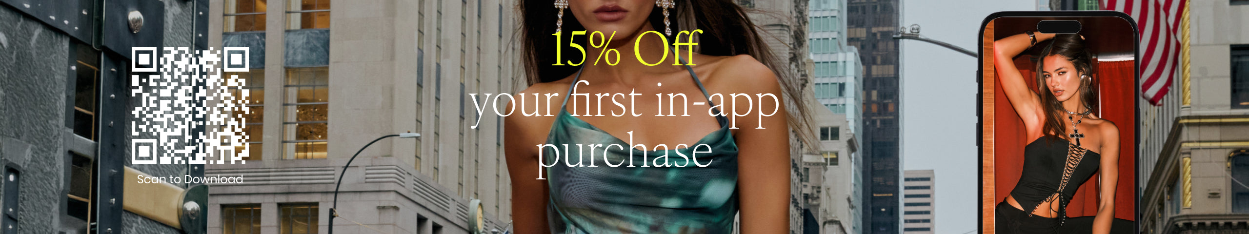 Get 15% off your first in-app purchase and download the Windsor app and shop trendy dresses, tops, shorts, and trendy jewelry.