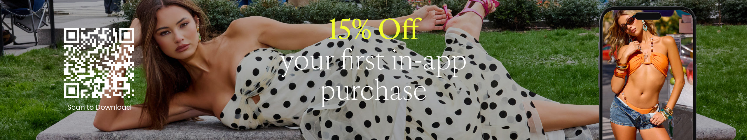 Get 15% off your first in-app purchase—download the Windsor app and shop the latest dresses, tops, shorts, and trendy jewelry.