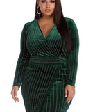 Plus Cassie Velvet Wrap Dress