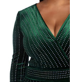 Plus Cassie Velvet Wrap Dress