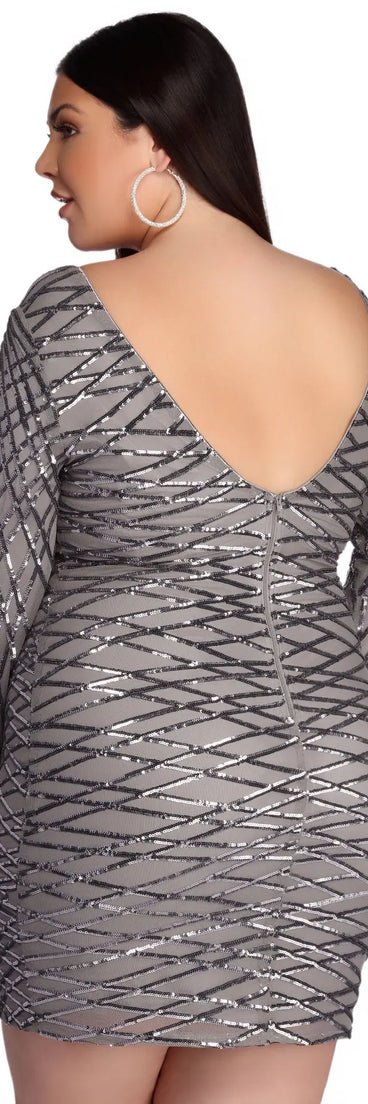 Plus Elysse Steal The Show Sequin Dress