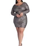 Plus Elysse Steal The Show Sequin Dress