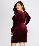 Plus Samantha Wrap Heat Stone Dress