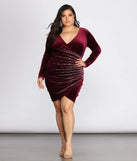 Plus Samantha Wrap Heat Stone Dress
