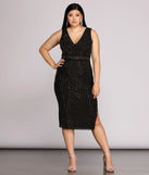 Plus Arielle Heat Stone Midi Dress