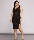 Plus Arielle Heat Stone Midi Dress